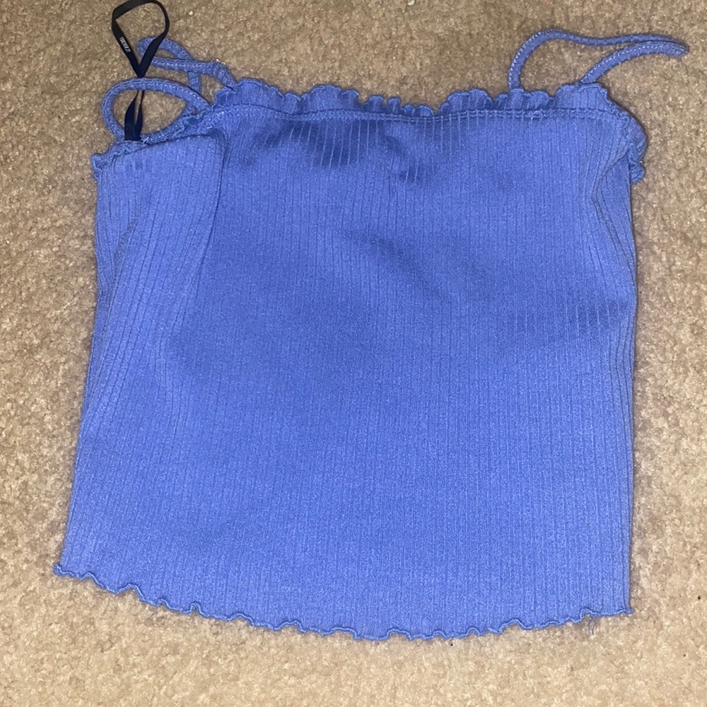 Crop Blue Top